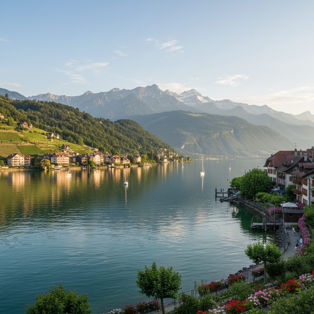 Le Lac Léman : joyau naturel partagé entre la France et la Suisse