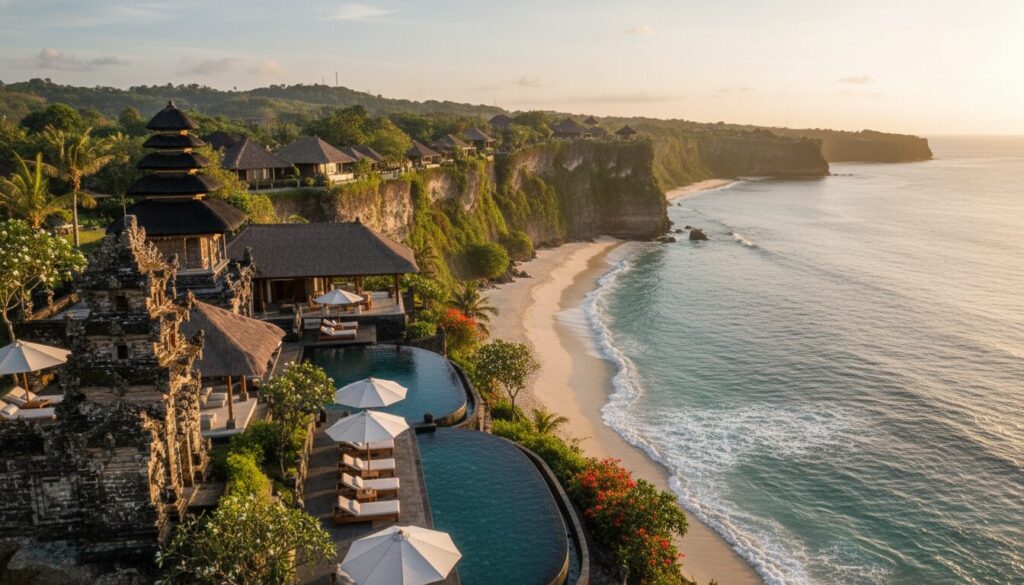 découvrez uluwatu à bali à travers notre guide complet des temples sacrés, des plages de rêve et des hébergements de luxe pour un séjour inoubliable.